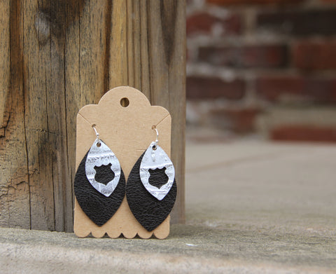 Badge Earrings