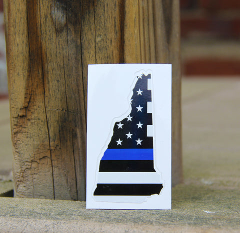 NH thin blue line sticker